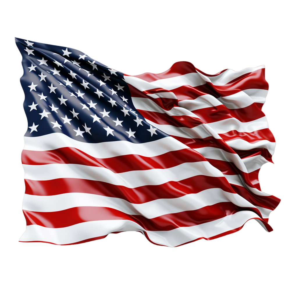 Usa or american flag  Ai Generative png