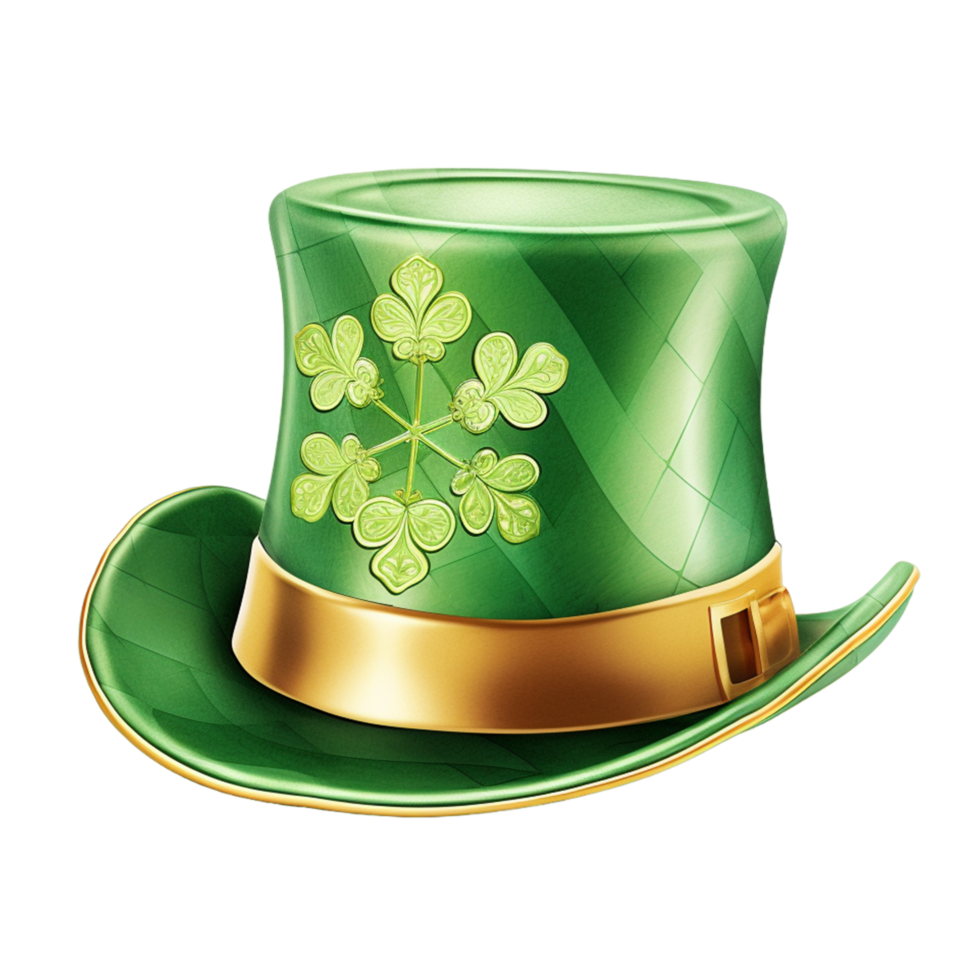 Saint Patrick s Day Hat Shamrock Irish Ai Generative png