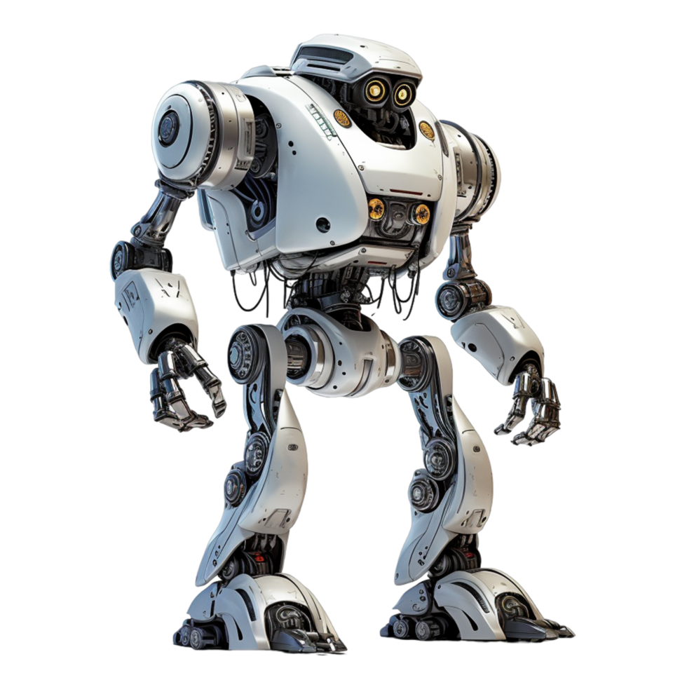 Concept future metal robot Ai Generative png