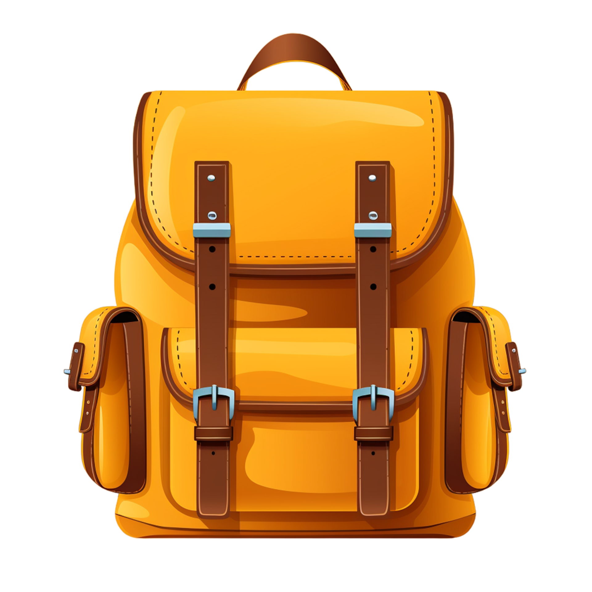 Summer backpack camp cartoon Ai Generative 32065724 PNG