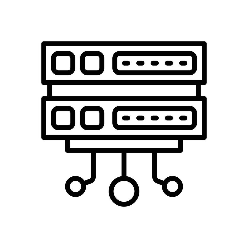 server line icon. vector icon for your website, mobile, presentation, and logo design.