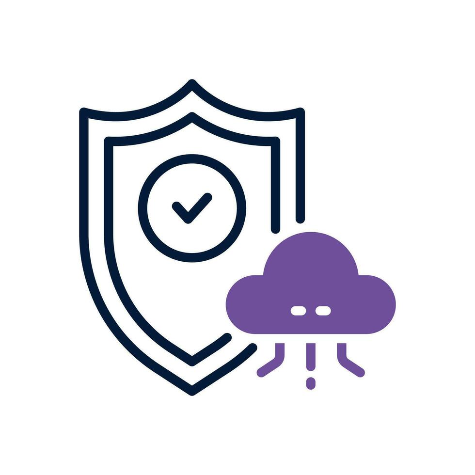 protection dual tone icon. vector icon for your website, mobile, presentation, and logo design.
