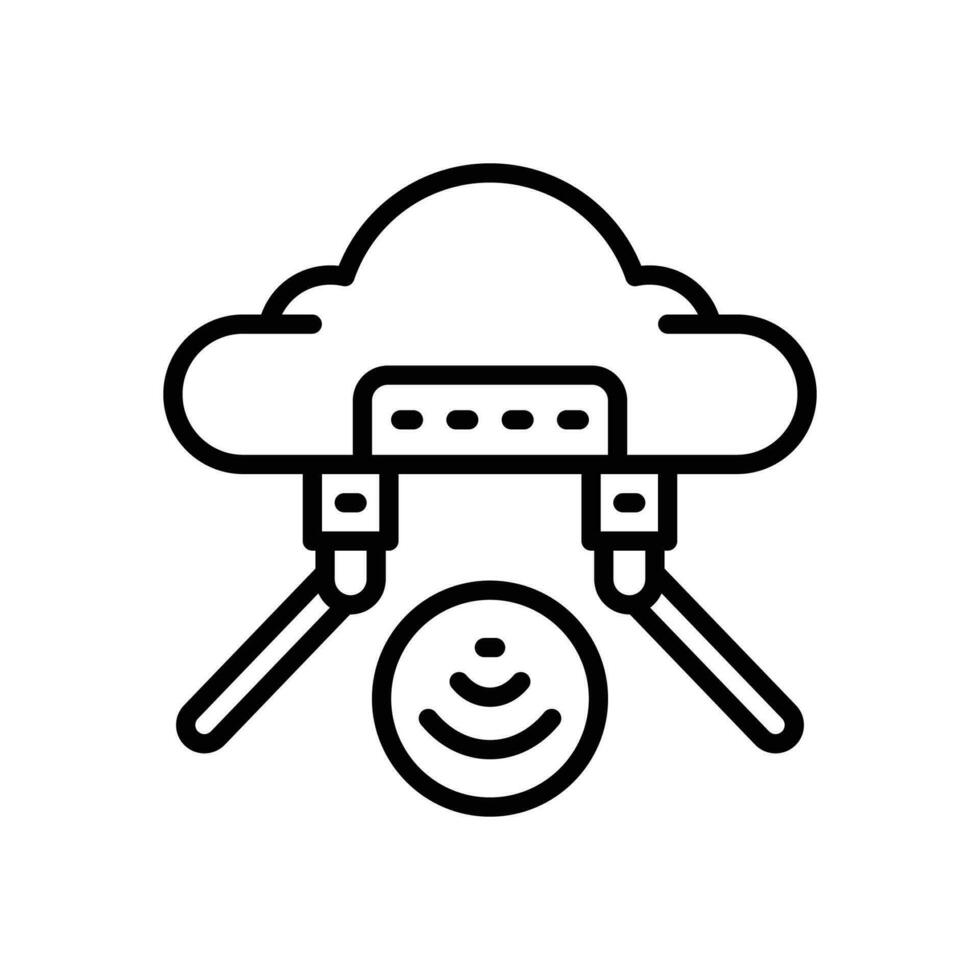 wireless line icon. vector icon for your website, mobile, presentation, and logo design.