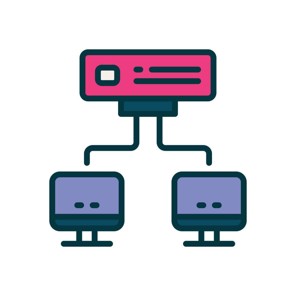 data center filled color icon. vector icon for your website, mobile, presentation, and logo design.