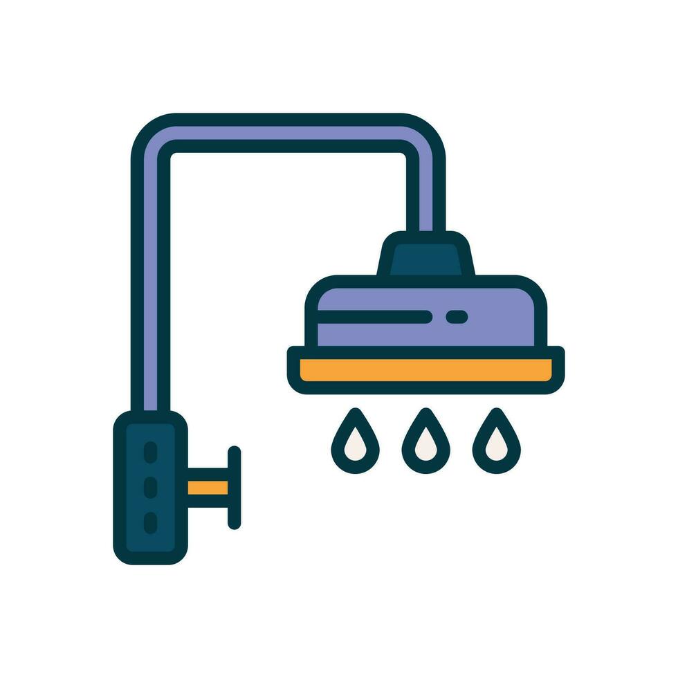 shower filled color icon. vector icon for your website, mobile, presentation, and logo design.