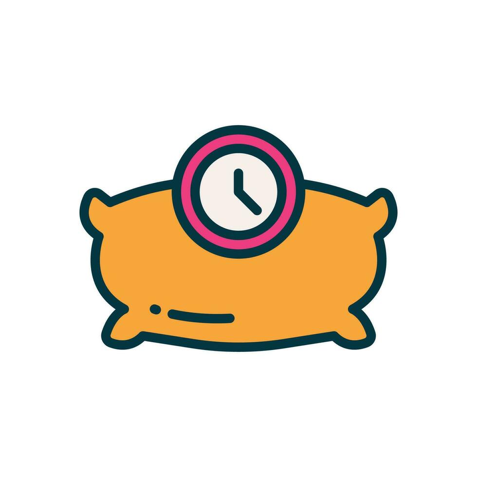 sleep time filled color icon. vector icon for your website, mobile, presentation, and logo design.