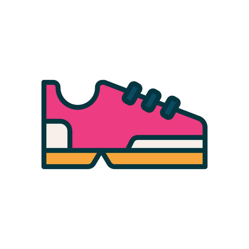 shoes filled color icon. vector icon for your website, mobile, presentation, and logo design.