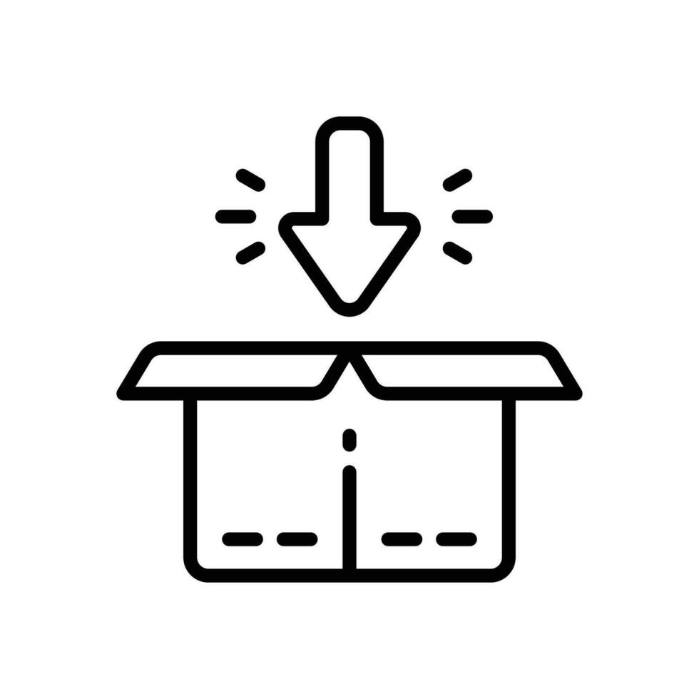 packing line icon. vector icon for your website, mobile, presentation, and logo design.