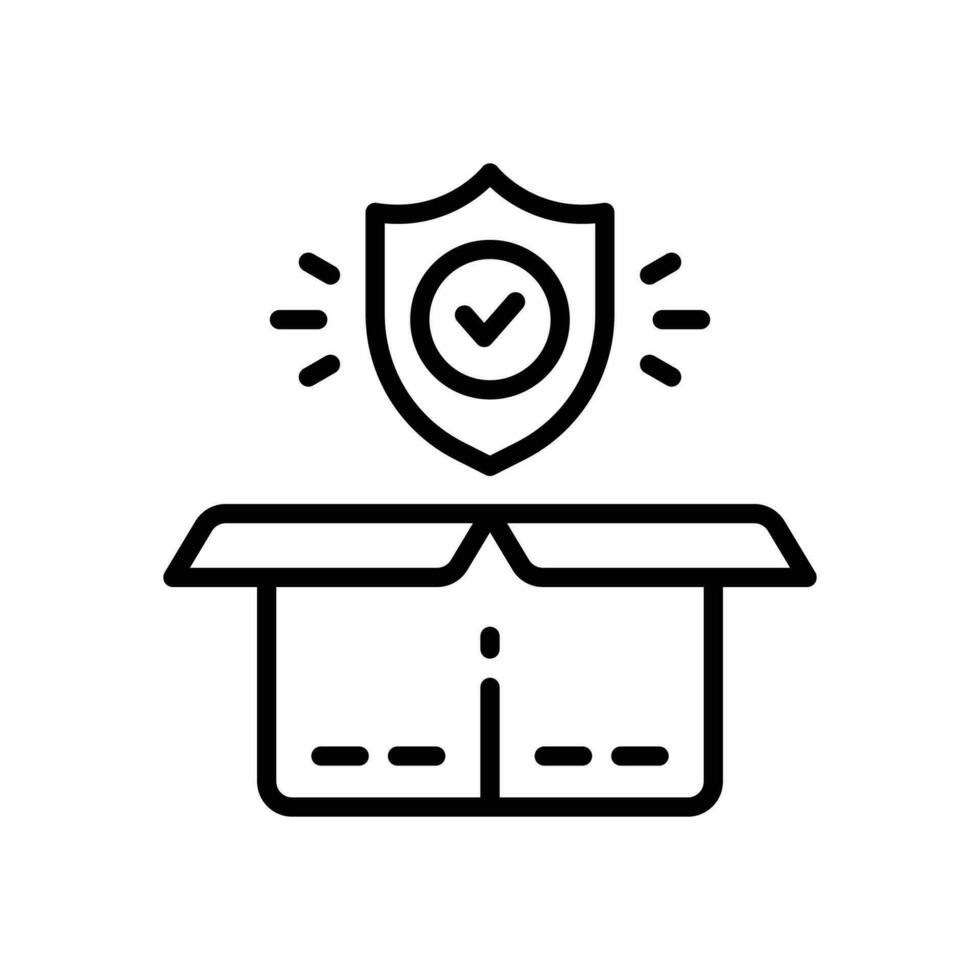 product protection line icon. vector icon for your website, mobile, presentation, and logo design.