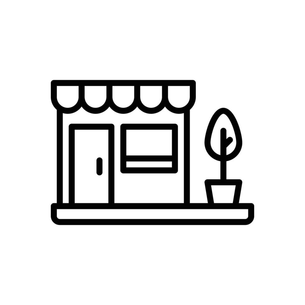 shop line icon. vector icon for your website, mobile, presentation, and logo design.