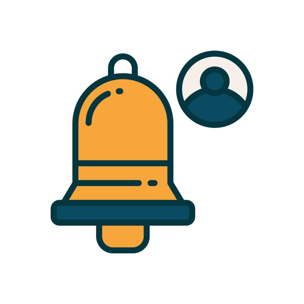 notification filled color icon. vector icon for your website, mobile, presentation, and logo design.