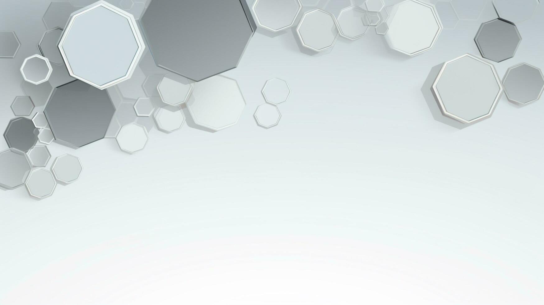 hexagon white background photo