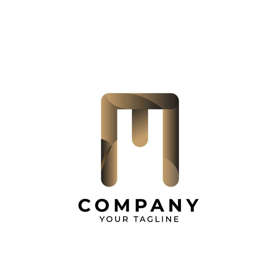 Letter M logo design vector template. Abstract letter M logo design.