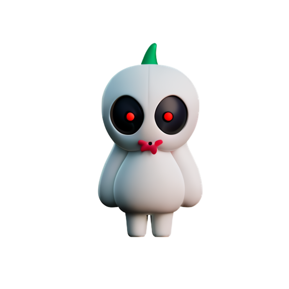 3D cute little ghost character, Boos, Halloween by AI generative png