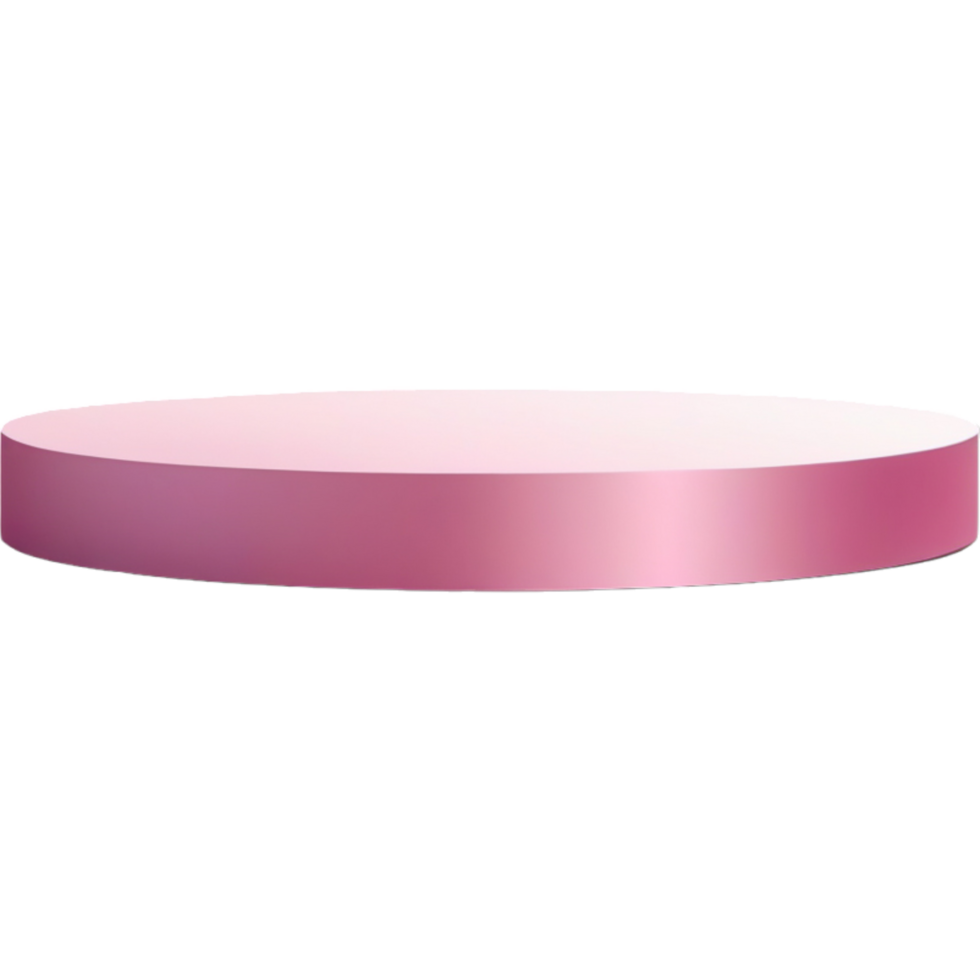 Pink podium pedestal. AI Generative png