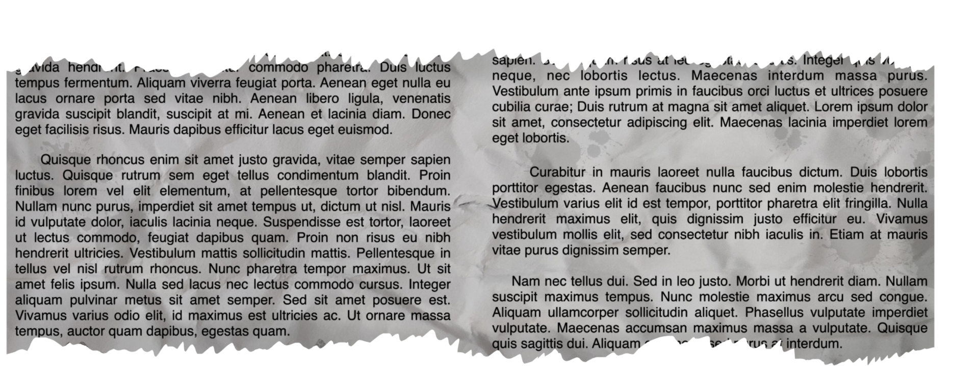 Old newspaper torn paper ripped paper border frame 32067631 PNG