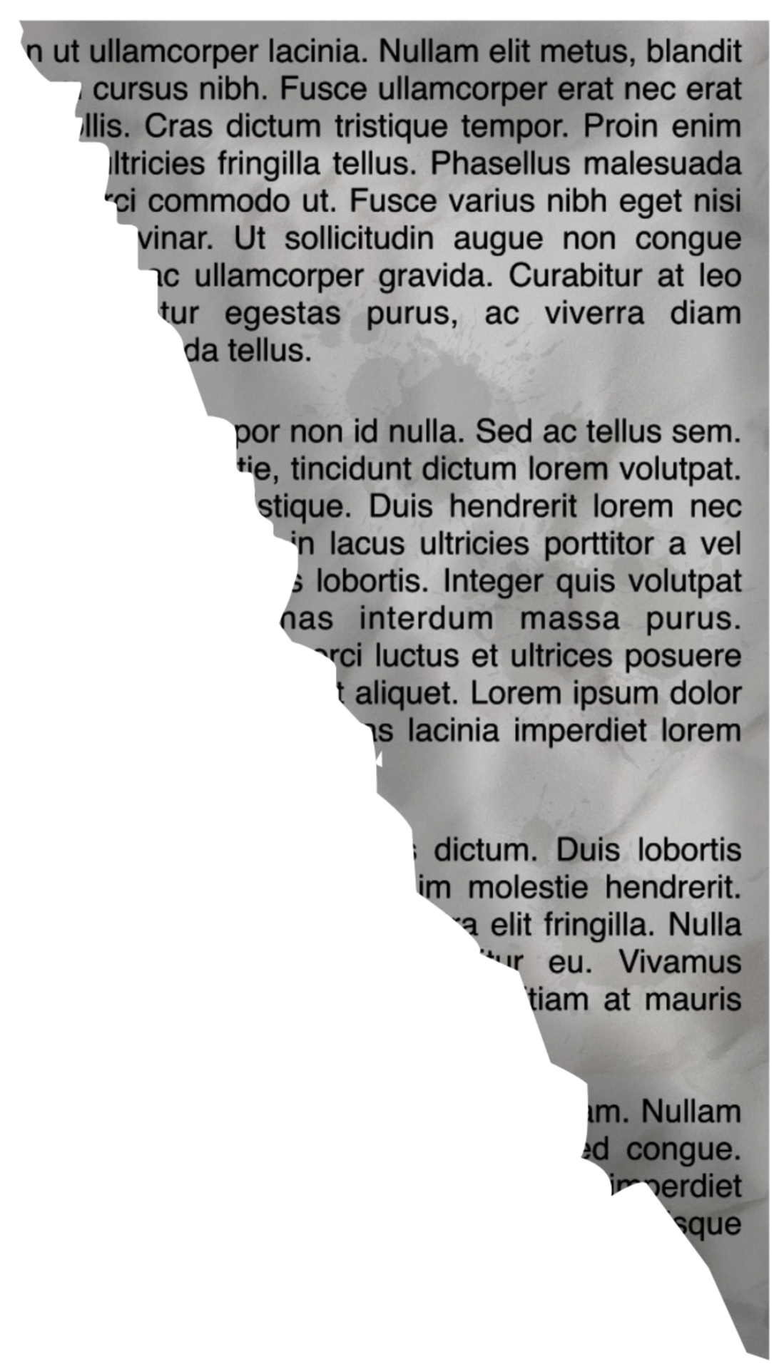 Old newspaper torn paper ripped paper border frame 32067641 PNG