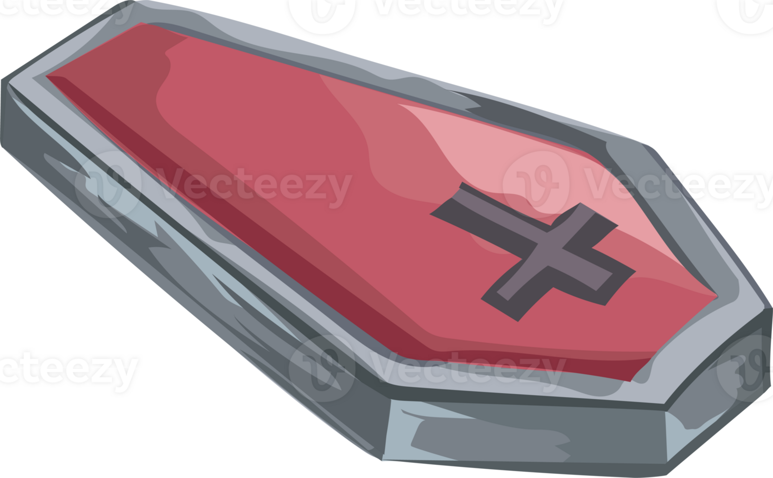 Halloween coffin illustration on transparent background. 32067914 PNG