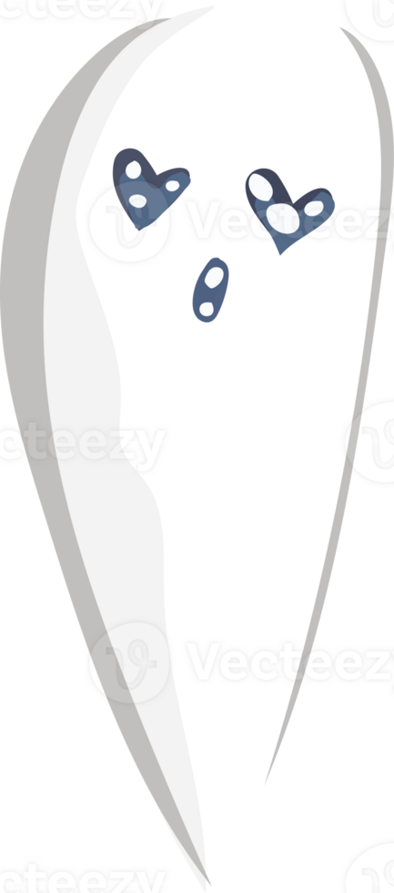 Halloween cute ghost on transparent background. png