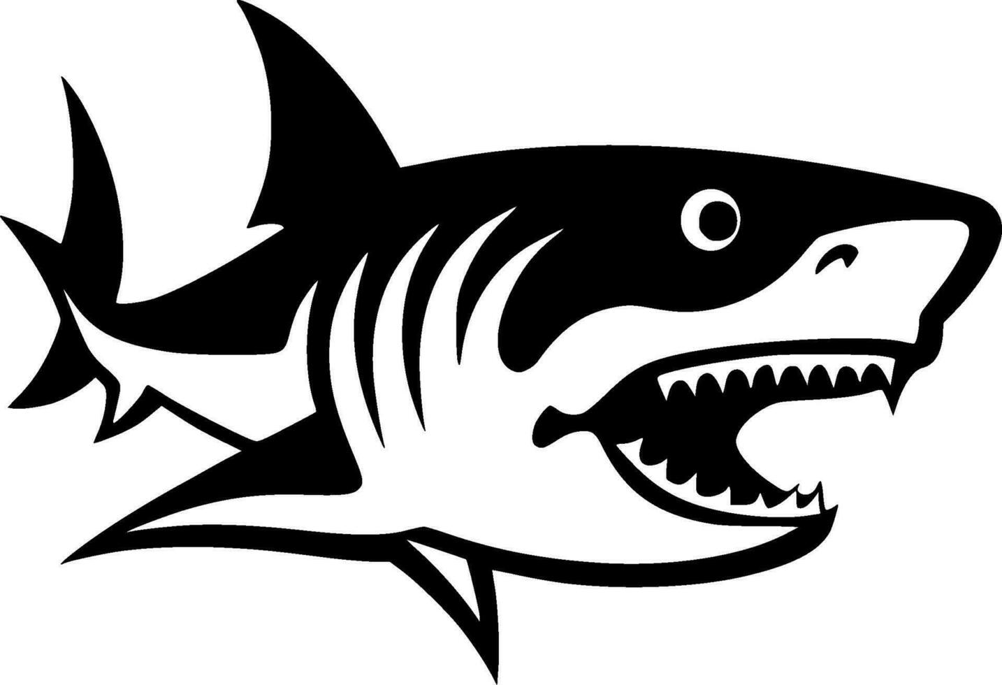 Shark - High Quality Vector Logo - Vector illustration ideal for T-shirt graphic