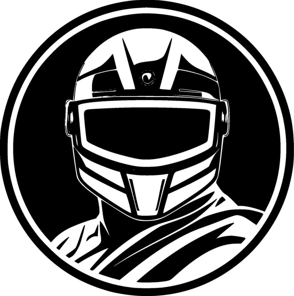Racing, Minimalist and Simple Silhouette - Vector illustration