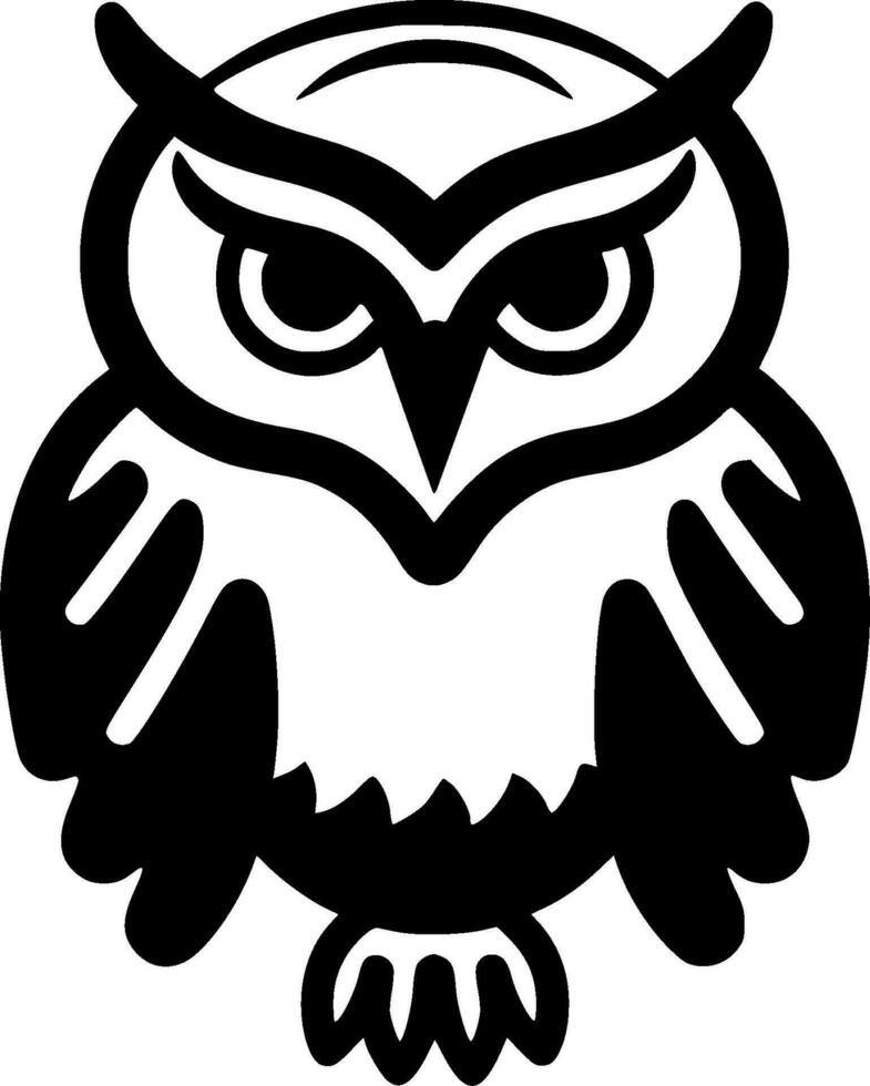 Owl - High Quality Vector Logo - Vector illustration ideal for T-shirt graphic