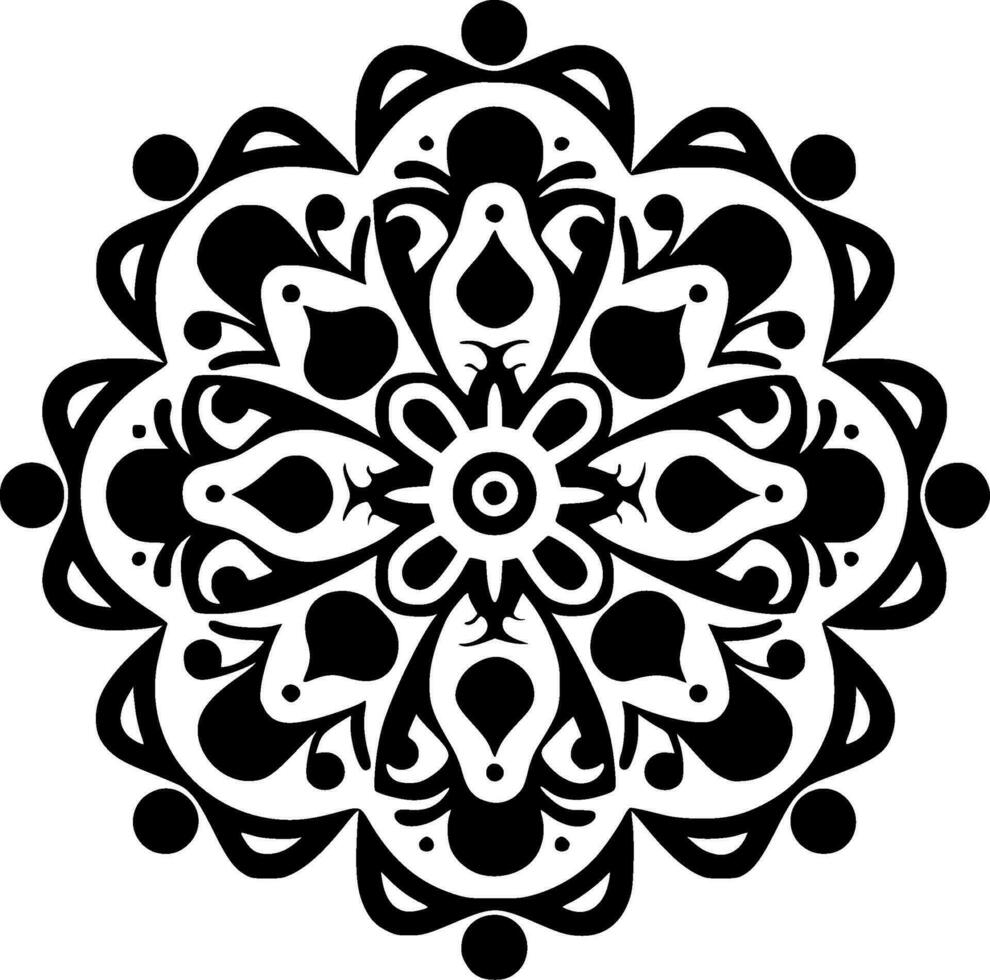Mandala - High Quality Vector Logo - Vector illustration ideal for T-shirt graphic