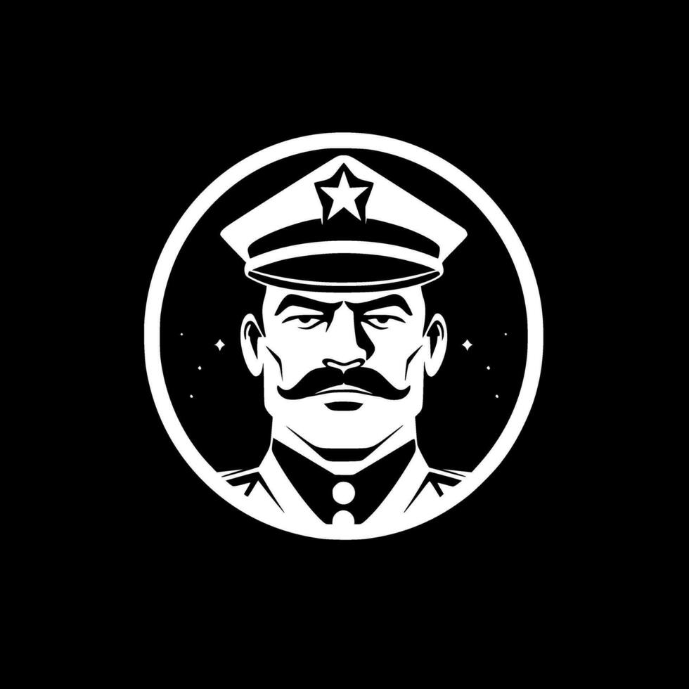 Military - Minimalist and Flat Logo - Vector illustration
