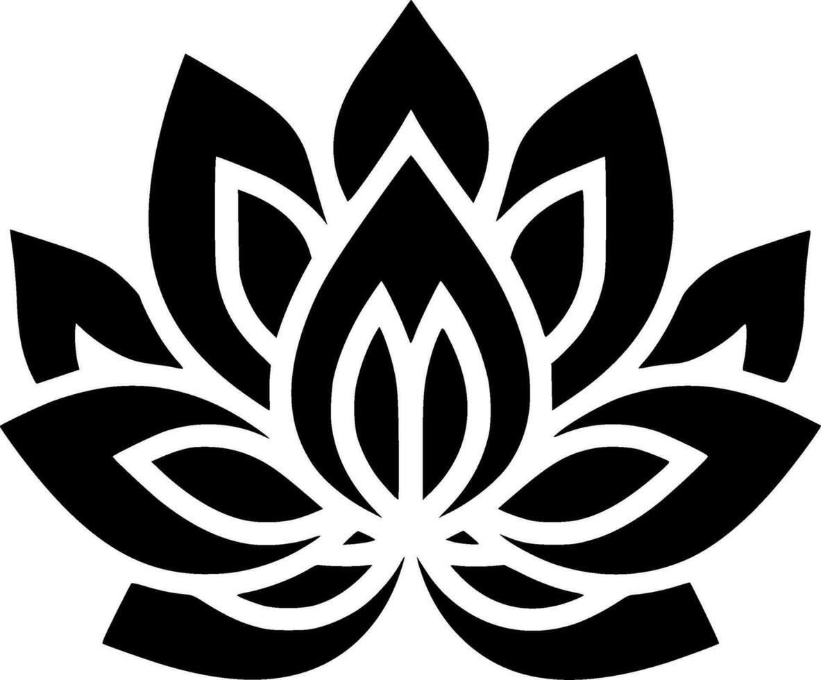 Mandala - Minimalist and Flat Logo - Vector illustration