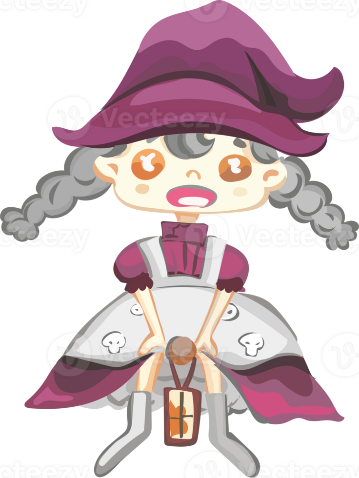 Halloween little witch. png