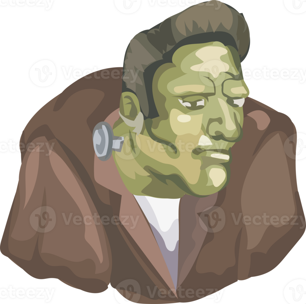 Halloween monster on transparent background. png