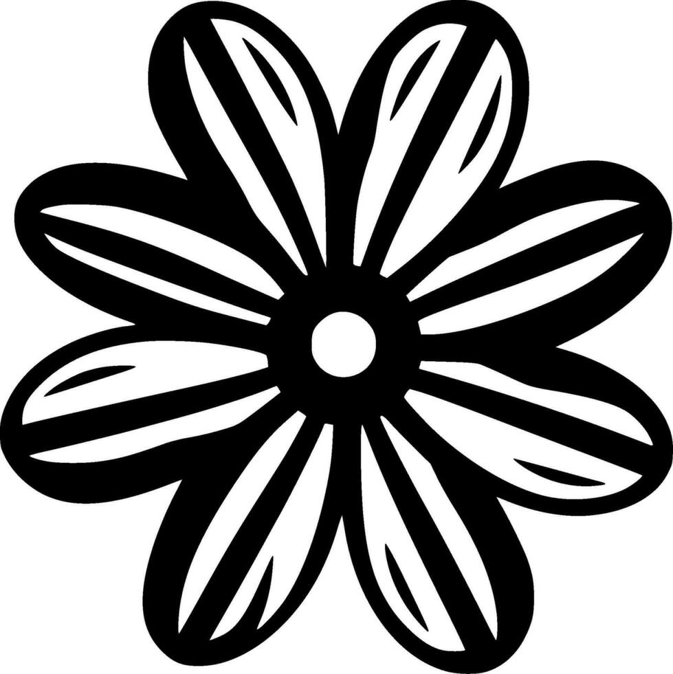 Flower - Minimalist and Flat Logo - Vector illustration