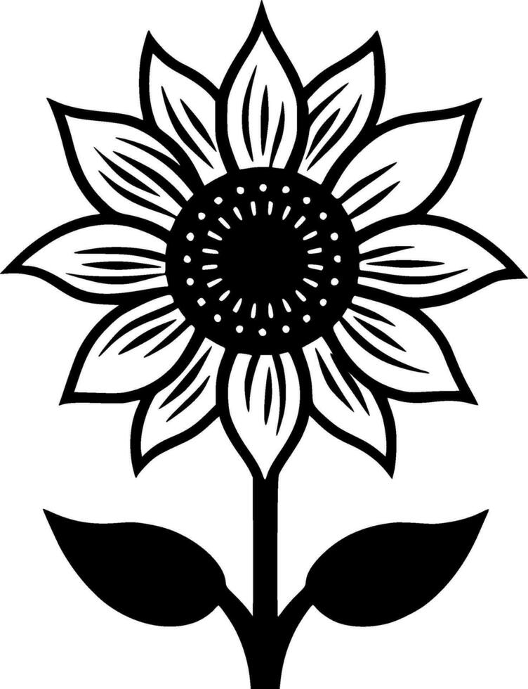 Flower - High Quality Vector Logo - Vector illustration ideal for T-shirt graphic
