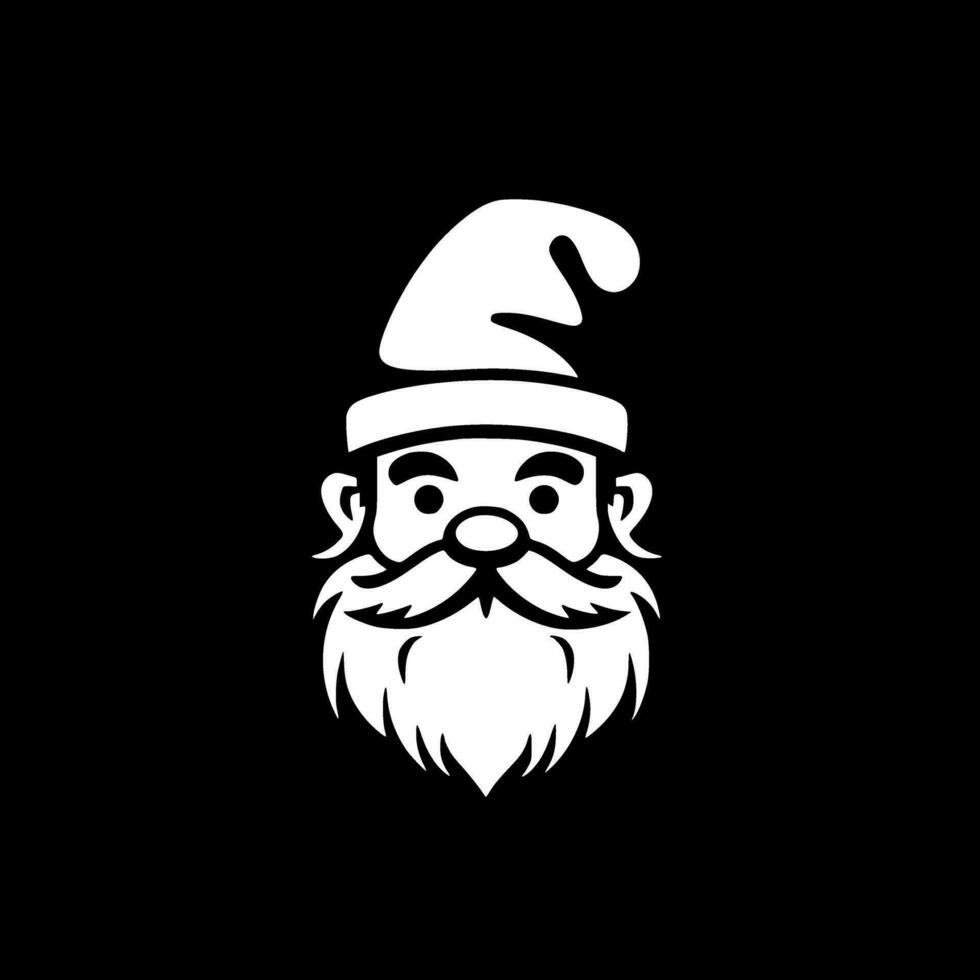 Gnome, Minimalist and Simple Silhouette - Vector illustration