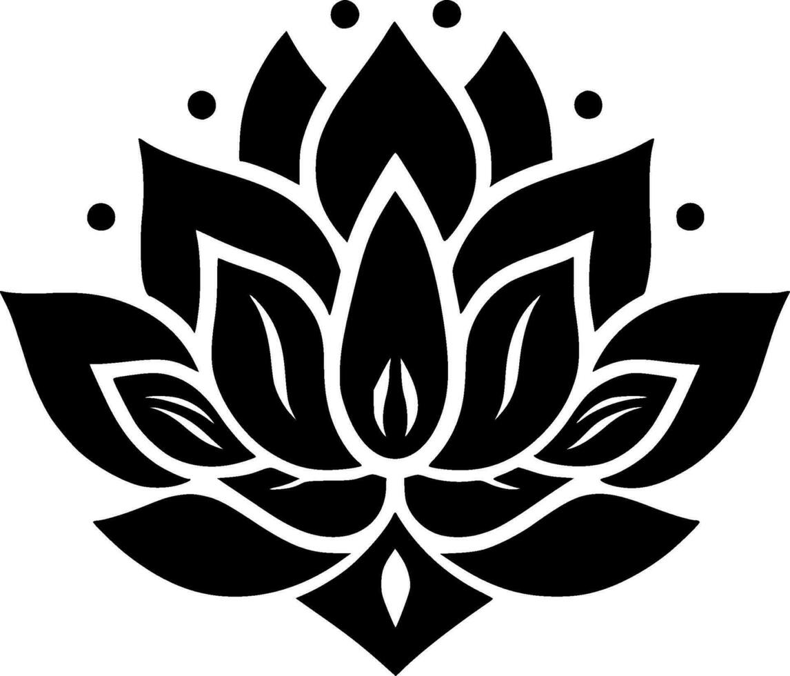 Flower - Minimalist and Flat Logo - Vector illustration
