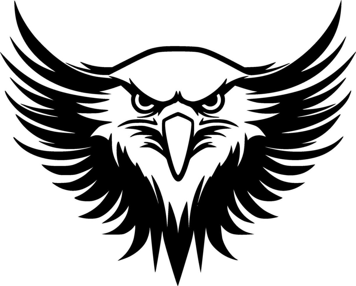 Eagle, Minimalist and Simple Silhouette - Vector illustration