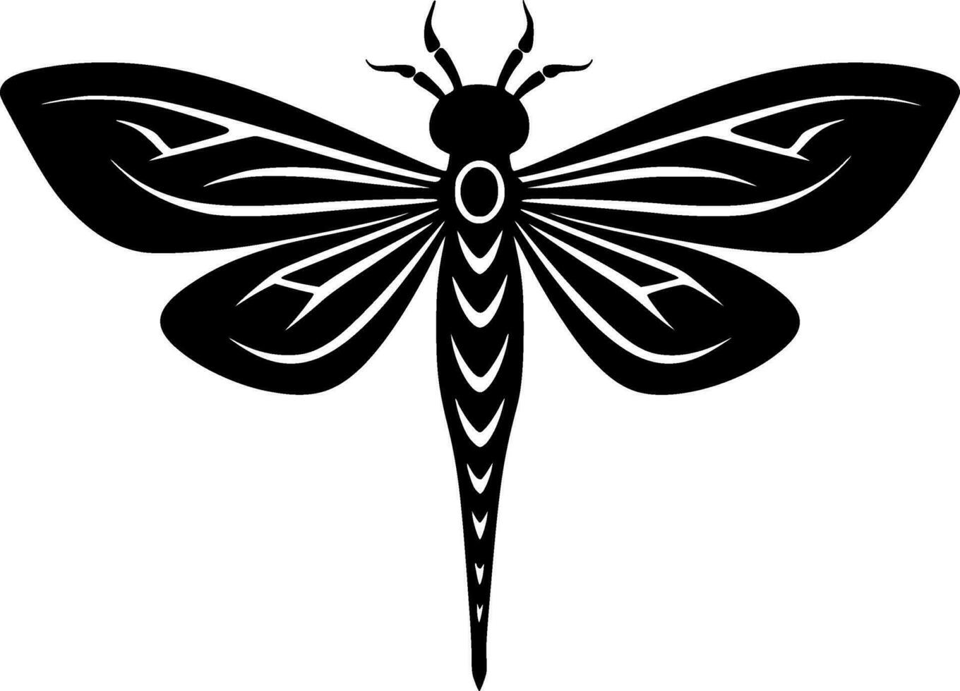 libélula - alto calidad vector logo - vector ilustración ideal para camiseta gráfico