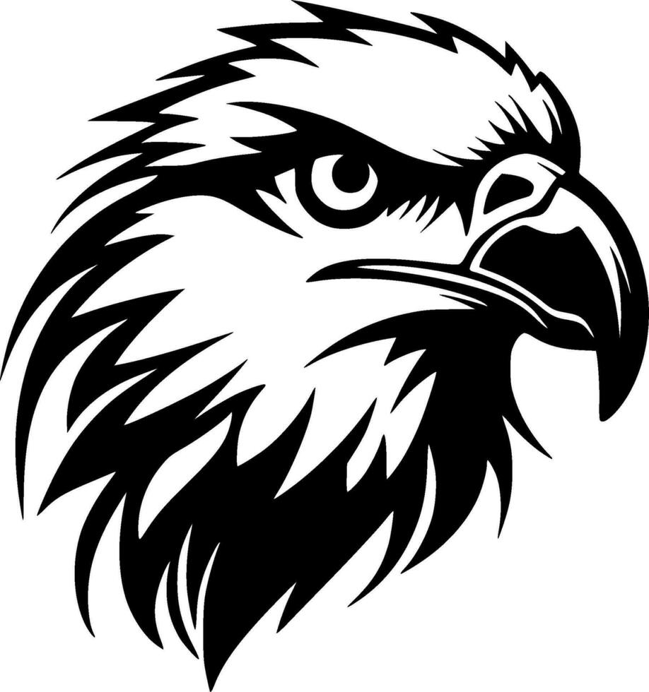 Eagle, Black and White Vector illustration 32068332 Vector Art at Vecteezy