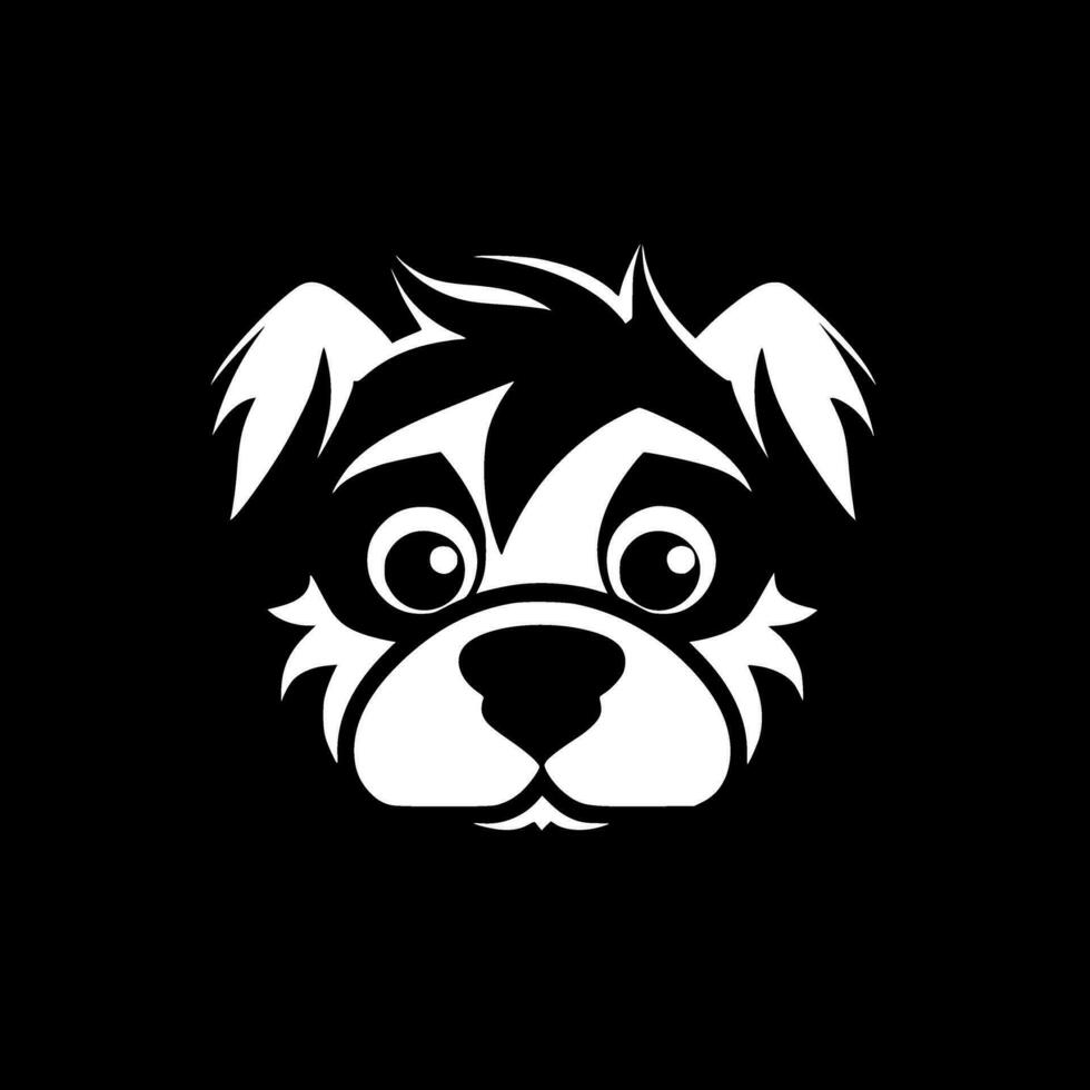 perro - minimalista y plano logo - vector ilustración