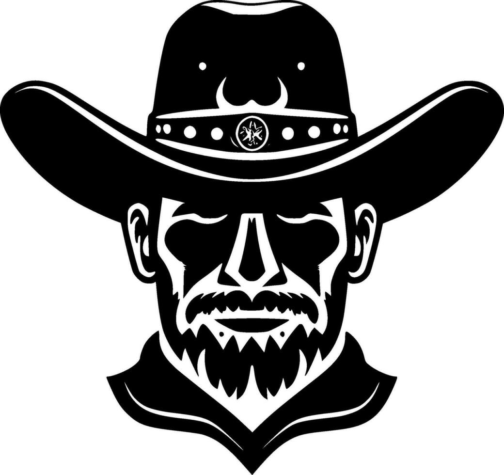 Western, Minimalist and Simple Silhouette - Vector illustration