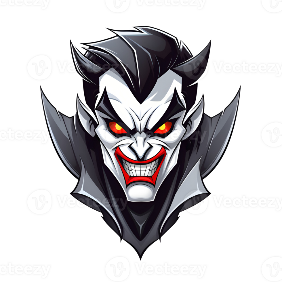 Cartoon Style Halloween Vampires No Background Applicable to any context Perfect for print on demand merchandise AI Generative png