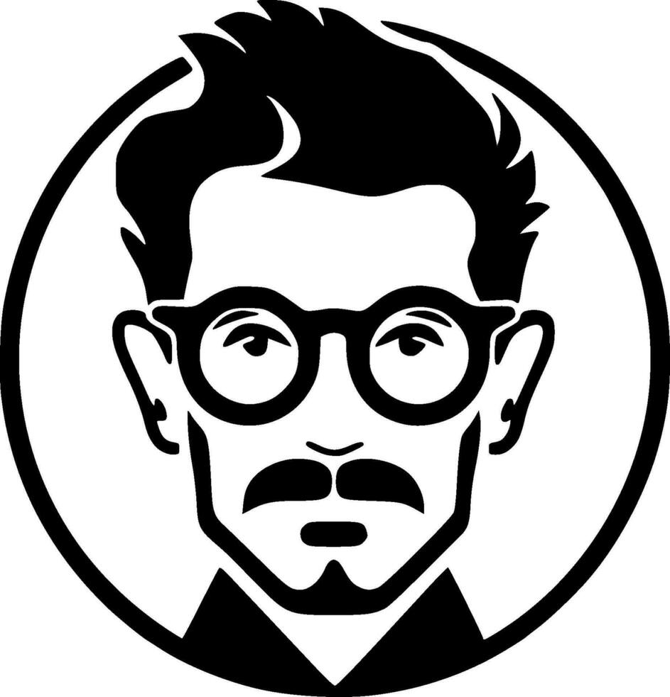 profesor - minimalista y plano logo - vector ilustración