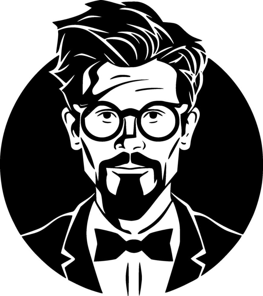 Teacher - Minimalist and Flat Logo - Vector illustration