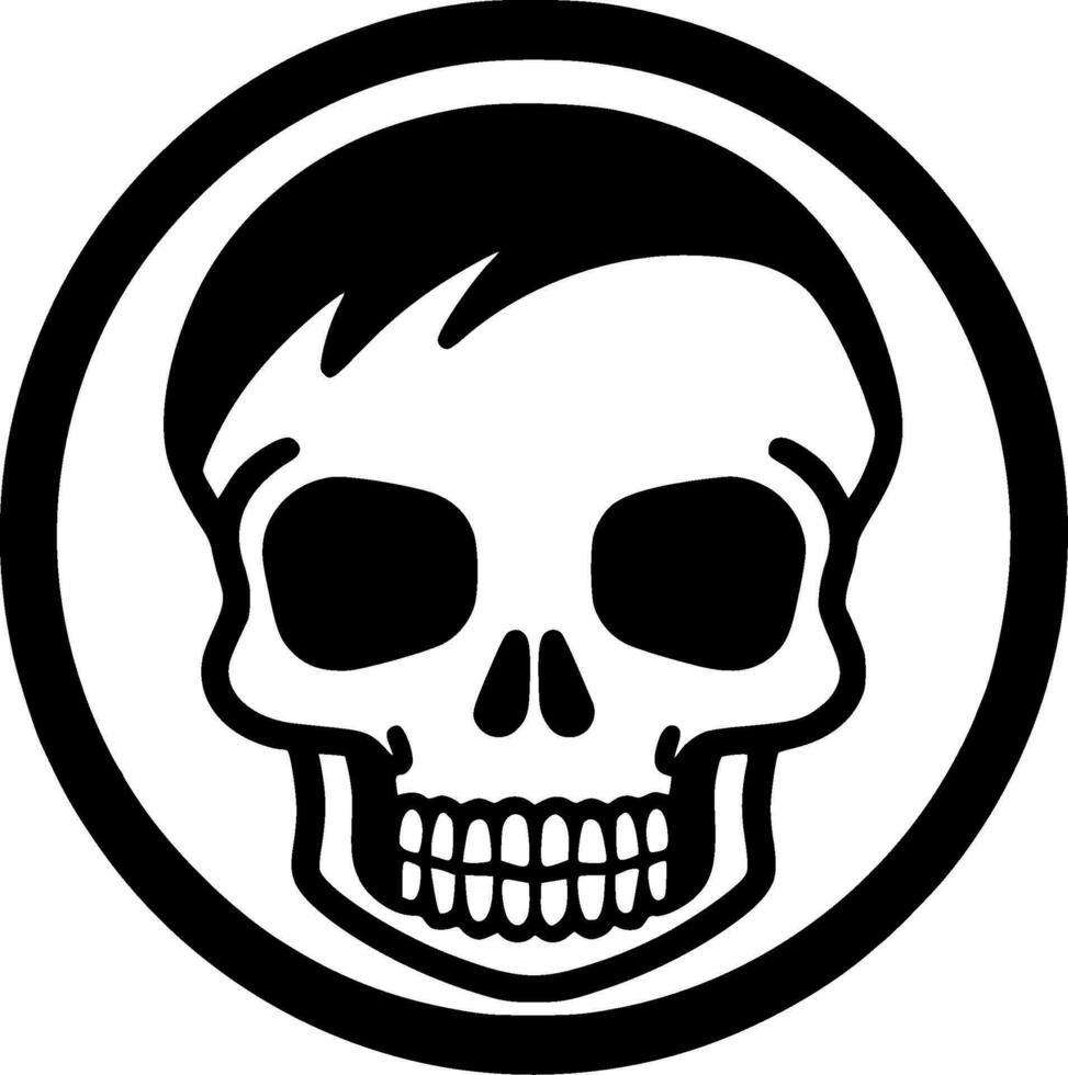 Skeleton - Minimalist and Flat Logo - Vector illustration