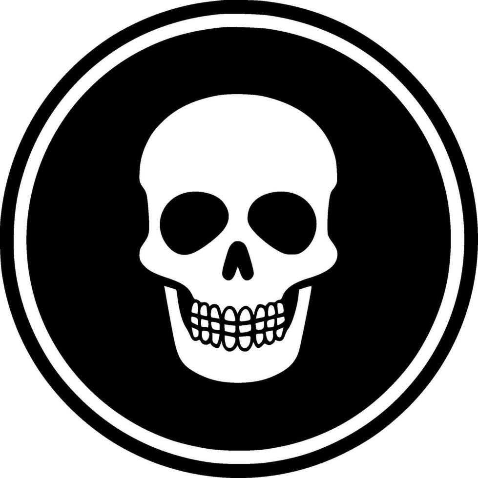 Skeleton - Minimalist and Flat Logo - Vector illustration