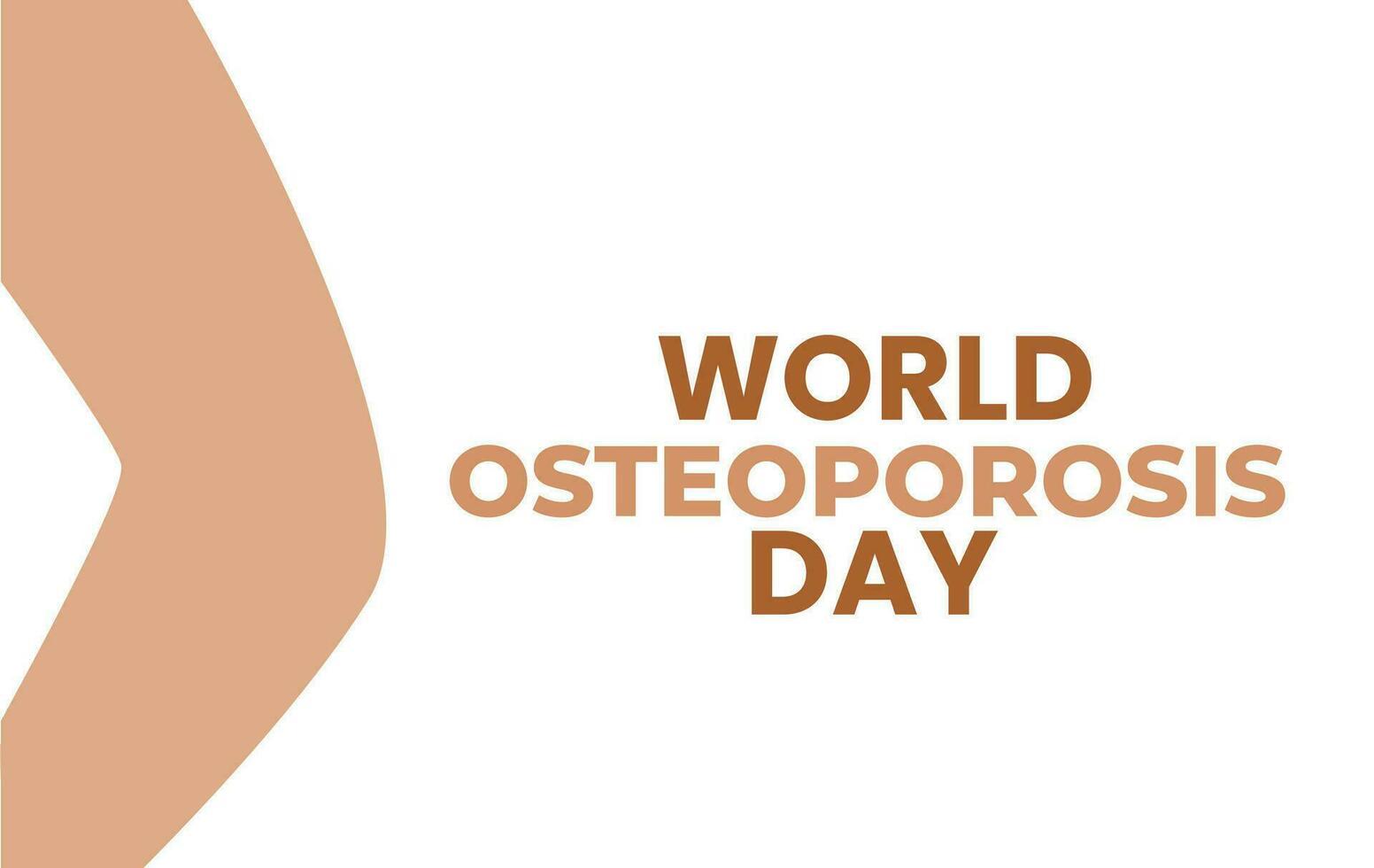 Worls Osteoporosis day. ilustration design vector