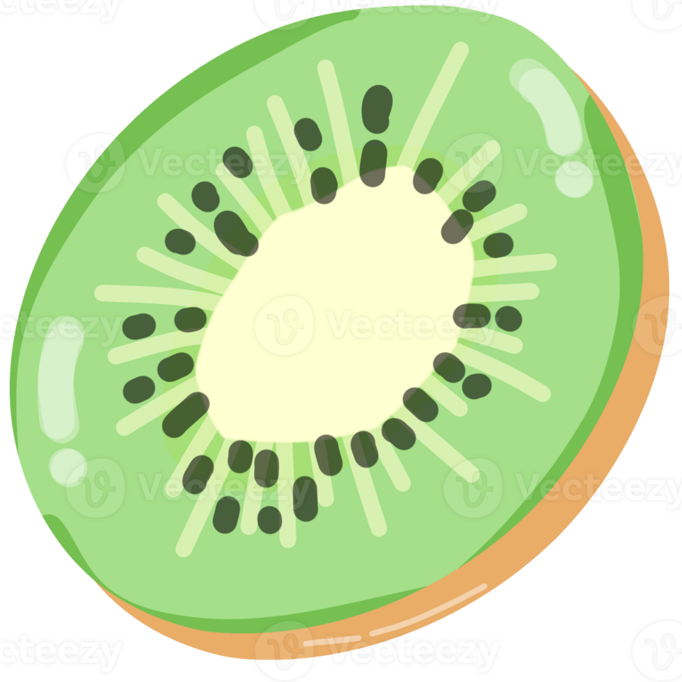 clipart of a minimal kiwi png