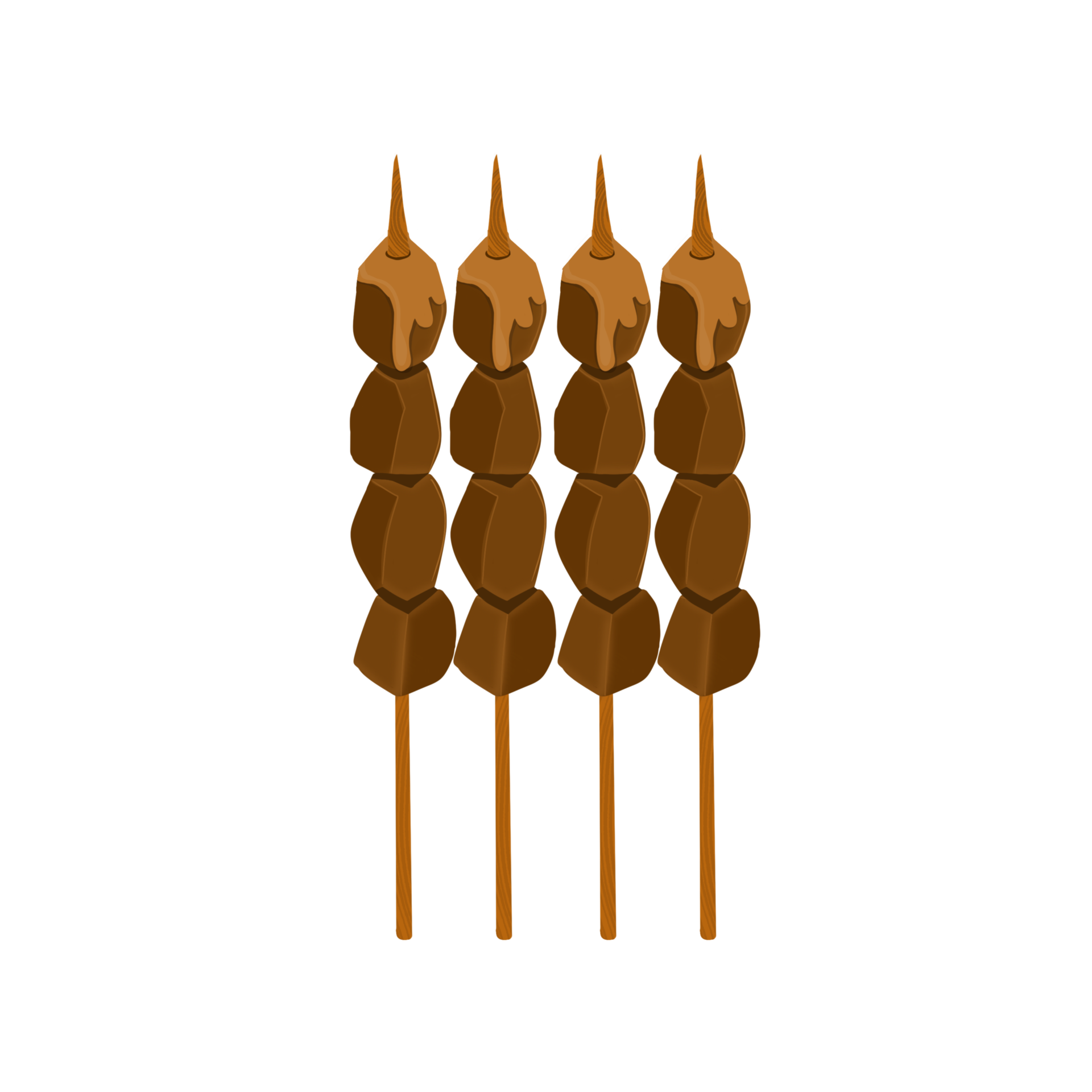 Satay beef with peanut sauce 32068966 PNG