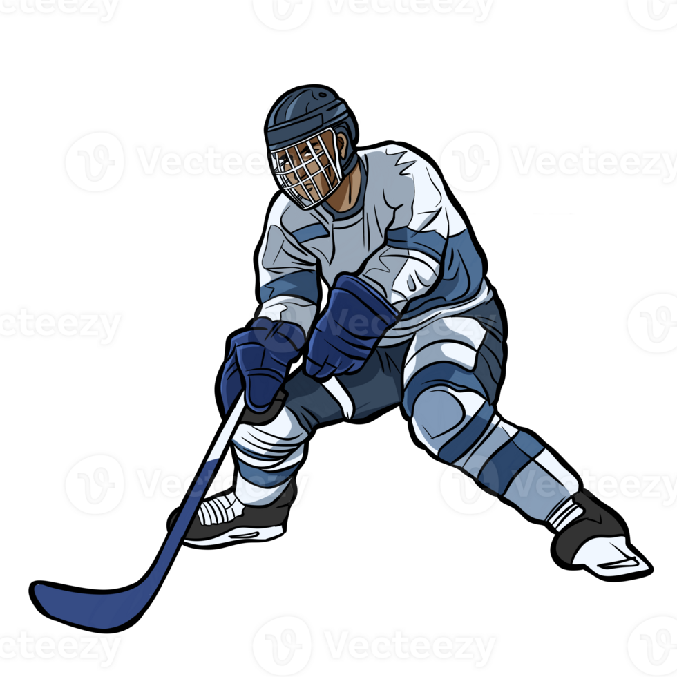 hielo hockey jugador acción clipart png