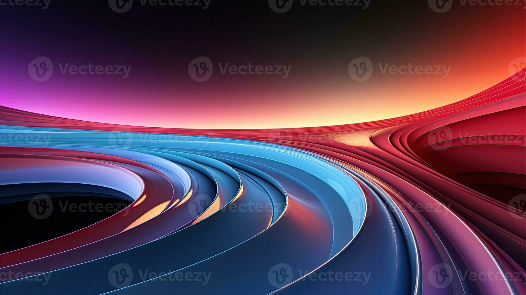 bright groovy psychedelic retro background . generative ai photo